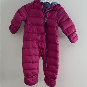 L.L. Bean Kids' Maroon Puffer One Piece